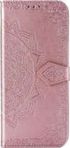 Mandala Booktype Sony Xperia 5 hoesje - Rosé Goud