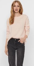 Vero Moda VMABYJEWEL O-NECK BLOUSE - Birch Beige