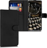 kwmobile telefoonhoesje voor Samsung Galaxy A51 - Hoesje met pasjeshouder in zwart - Wallet case