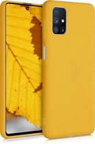 kwmobile telefoonhoesje voor Samsung Galaxy M51 - Hoesje voor smartphone - Back cover in honinggeel