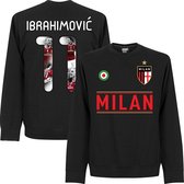 Milan Ibrahimovic Gallery Sweater - Zwart/Rood - XL