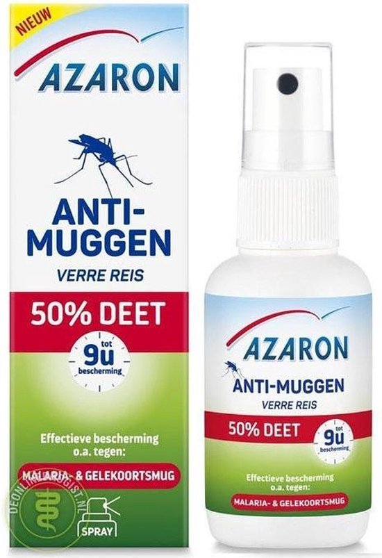 Azaron Muggenspray Anti Muggen 50% DEET Muggenbescherming