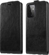 Shieldcase telefoonhoesje geschikt voor Samsung Galaxy A72 flip case - zwart leer