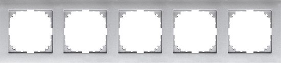 Afdekraam M-Pure 5V - Kunststof Aluminium - Systeem M - Schneider Electric - MEG4050-3660