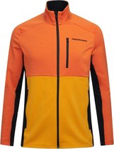 Peak Performance  - Vertical Mid Zip Jacket Men - Polyester Vest - L - Oranje