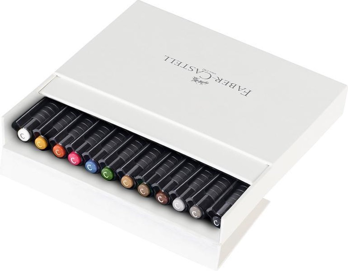 Faber-Castell kalligrafie set - Pitt Artist Pen - Studiobox 12 stuks - FC-167512 — afbeelding 6