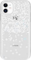 Snowflake Softcase Backcover iPhone 11 hoesje - Wit