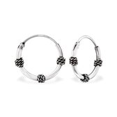 bali oorringen Isa-925 zilver-12x1.2mm