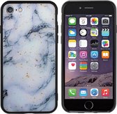 BackCover Marble hoesje met Glitter - Telefoonhoesje voor Samsung A60 - Blauw