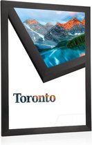 A4 Aluminium Wissellijst - 23 mm - type Toronto - Geborsteld Zwart