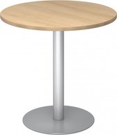 hjh OFFICE PRO Bistro F80R S - Systeem conferentietafel Eik / zilver