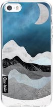 Casetastic Apple iPhone 5 / iPhone 5S / iPhone SE Hoesje - Softcover Hoesje met Design - Mountain Night Print