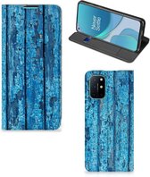Telefoonhoesje OnePlus 8T Magnet Case Wood Blue