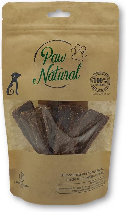 Paw Natural Puur Paard Vleesreepjes voor Honden, Training Traktaties