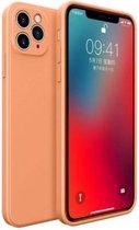 ShieldCase geschikt voor Apple iPhone 11 Pro Max vierkante silicone case - oranje