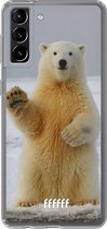 6F hoesje - geschikt voor Samsung Galaxy S21 Plus -  Transparant TPU Case - Polar Bear #ffffff