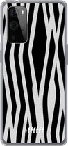 6F hoesje - geschikt voor OnePlus 9 Pro -  Transparant TPU Case - Zebra Print #ffffff