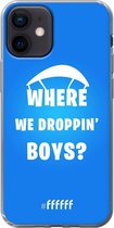 6F hoesje - geschikt voor iPhone 12 Mini - Transparant TPU Case - Battle Royale - Where We Droppin' Boys #ffffff