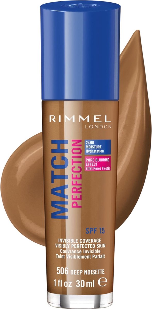 Rimmel London Match Perfection Foundation - 506 Deep Noisette