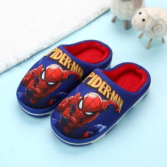 cassette Algemeen Politiebureau Spider-Man pantoffels blauw - sloffen - kinderen - Spiderman | bol.com
