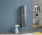 WAVE Badkamerzuil L 30 cm - Glanzend grijs