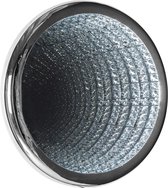 Wandlamp rond zilver metaal (r-000SP39484)