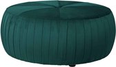 Poef rond groen velvet velours (r-000SP31846)