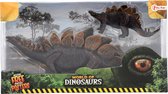Toi-toys Speelset Stegosaurus Junior 29 Cm Donkerbruin 2-delig
