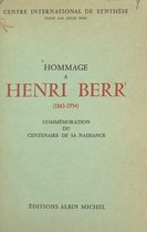Hommage à Henri Berr