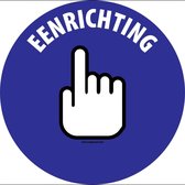 Vloersticker 'Eenrichting', blauw, 300 mm