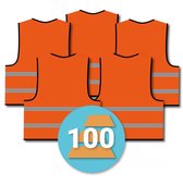 Oranje veiligheidshesje 100 stuks