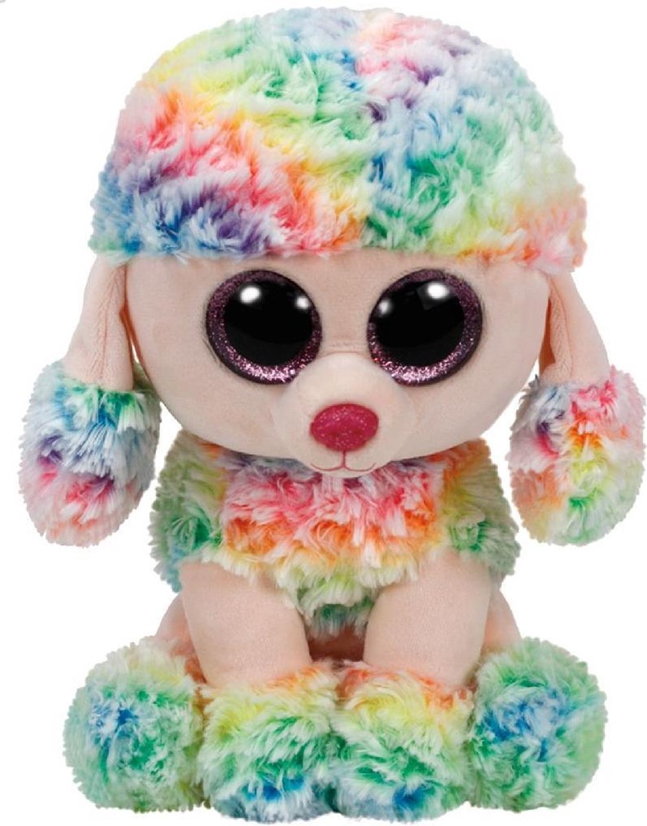 Ty Beanie Buddy Rainbow Poodle 24cm - Ty