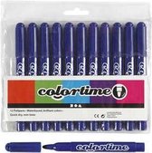 Colortime stift, lijndikte: 5 mm, donkerblauw, 12stuks