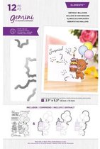 Gemini Clearstamp & snijmallen set - Birthday Balloons