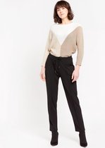 LOLALIZA Trui met color block - Beige - Maat L
