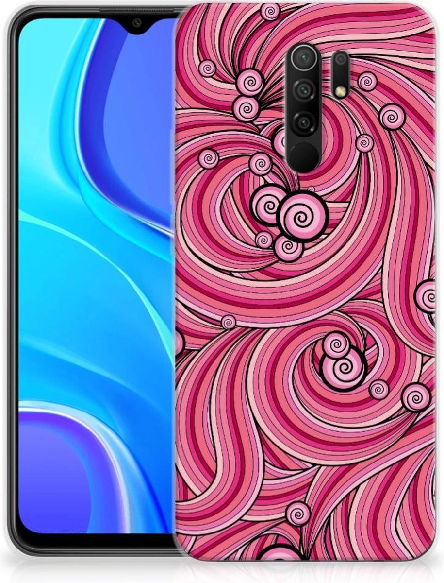 Xiaomi Redmi 9 Hoesje maken Swirl Pink