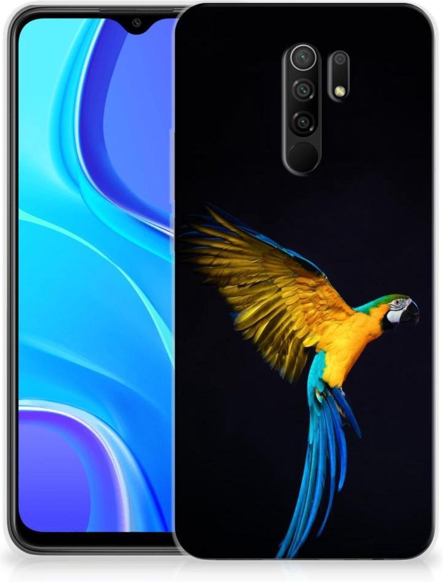 Xiaomi Redmi 9 TPU Hoesje Papegaai