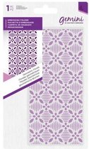 Gemini 5.75'x2.75' (14.6x7 cm) -embossingfolder - Geometric Florals (Geometrische Bloemen)