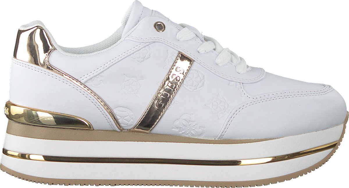 GUESS Dafne Faux Leather Dames Sneakers Wit