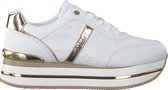 GUESS Dafne Faux Leather Dames Sneakers - Wit - Maat 38