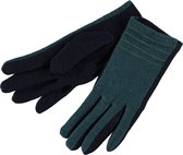 About Accessories - Warme winter dames handschoenen van wol -  Groen
