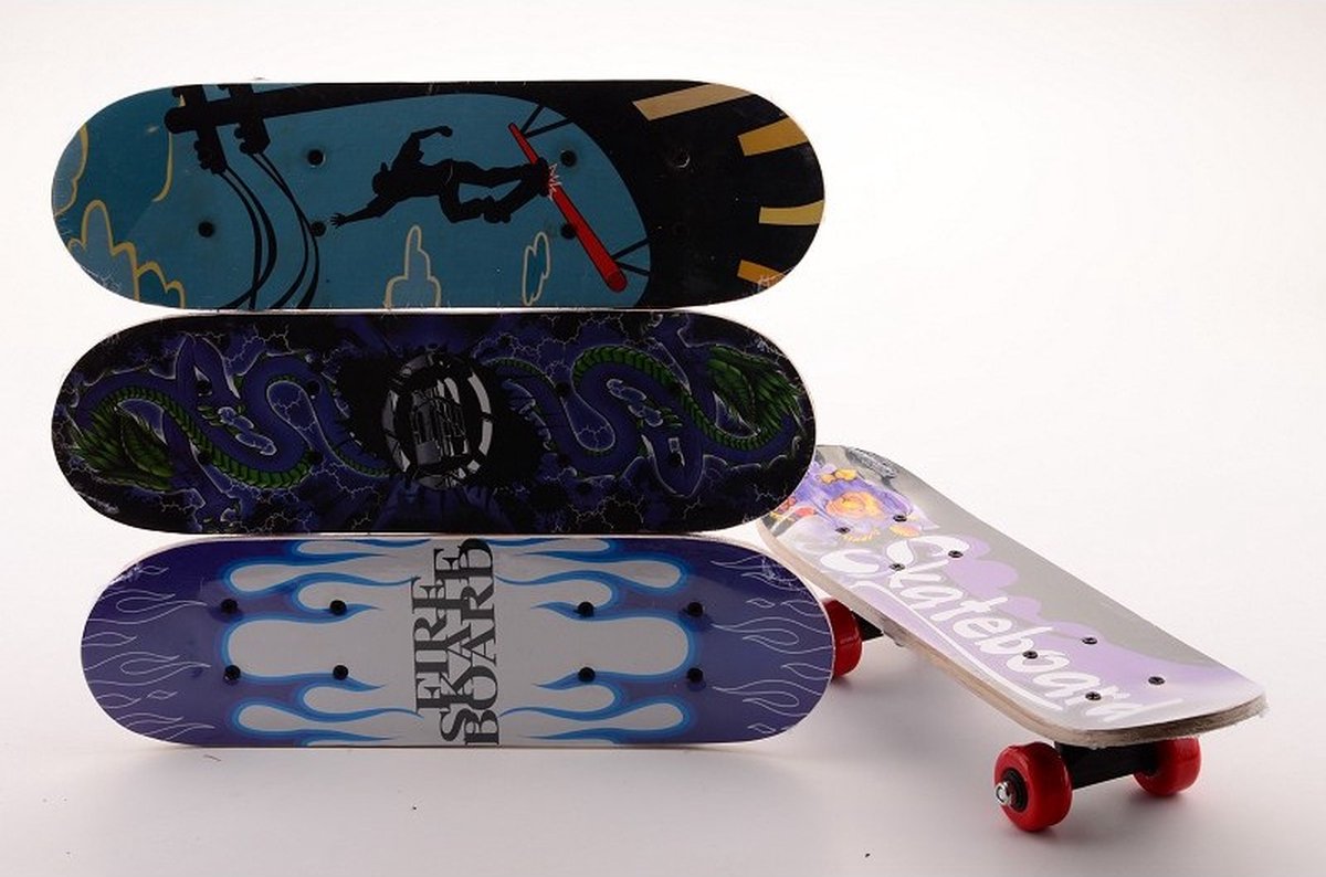 Skateboard 4 43cm Assorti
