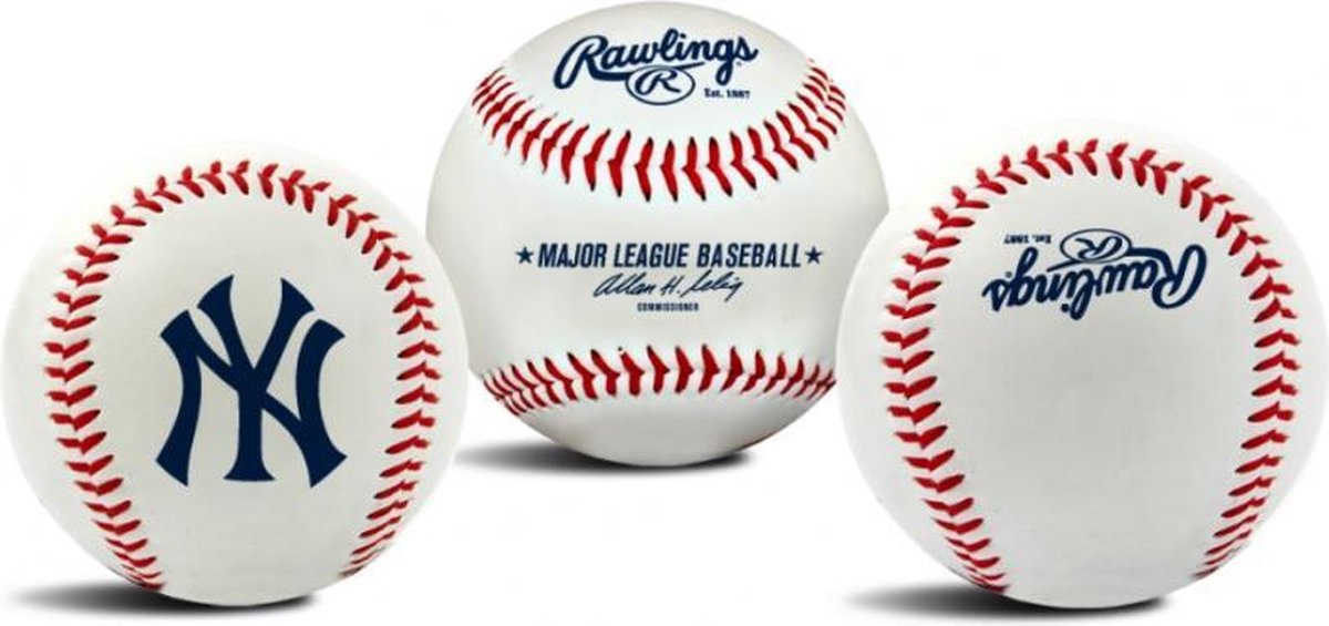 Rawlings MLB Original Team Logo Baseball - NY Yankees - 9 pouces | bol