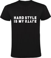 Hardstyle is my style Heren t-shirt | dominator | qlimax | defqon | tomorrowland |mysteryland | cadeau | kado | Zwart