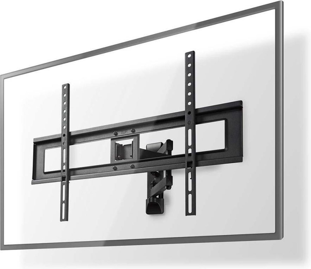 Nedis Draai- en Kantelbare TV-Muurbeugel | 37-70 " | Maximaal schermgewicht: 25 kg | Kantelbaar | Draaibaar | Minimale muurafstand: 79 mm | Maximale muurafstand: 427 mm | 3 Draaipunt(en) | ABS / Staal