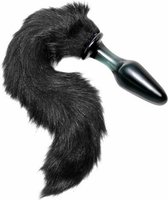 Frisky - Midnight Fox Glazen Buttplug Met Staart - Dildo - Vibrator - Penis - Penispomp - Extender - Buttplug - Sexy - Tril ei - Erotische - Man - Vrouw - Penis - Heren - Dames