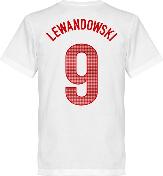 T-shirt à 9 bannières Pologne Lewandowski - Enfants - 116