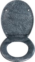 Wenko Toiletbril Ottana 37 X 44,5 Cm Rvs Graniet