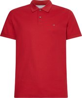 Calvin Klein Slim Polo Pique - rood - true rose -  Maat: L