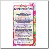 Kaart kind Gods kindertelefoon - Bijbel - Christelijk - Majestic Ally - 6 stuks